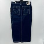 True Religion  denim cargo maxi skirt size 31 NWT Photo 2