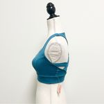 Free People Movement Hague Blue Synergy Racerback Cross Back Crop Top XS New Photo 3