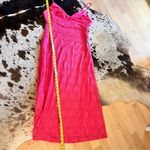 NSR‎ Hot Pink Lace Midi Dress Sleeveless Lined Size L NWOT Size L Photo 8