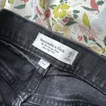 Abercrombie & Fitch  70s vintage flare Curve Love High Rise Jean denim black 6/28 Photo 6