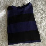 Blue And Black Long Sleeve Crew neck Shirt Photo 1