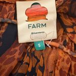 Farm Rio  Vibrant Orange and Black Long Sleeve Dress Photo 4