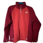The North Face Women’s Red 2 Tone Fleece Soft Shell Sweater Extra Large Photo 0