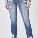 Risen  Straight Leg High Rise Distressed Jeans Sz 30 Photo 0