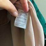 J.Crew Lace Green Nude Lined Midi Pleated Skirt W Photo 3