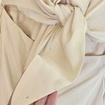 Nanushka Tanya Jumpsuit Size Small Long Sleeve Cut Out Tie Front Cream Photo 15