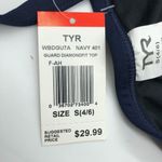 TYR Guard Women's Durafast One Diamondfit Bikini Top Navy Blue S Photo 4