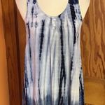Tryst Hippie Chic Blue Tie Dye Tank Top Photo 2