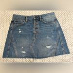 We The Free  Denim Button-Up‎ Skirt Size 28 EUC Photo 2