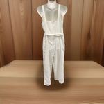 The Limited  Sleeveless Linen‎ Blend White Size 6 Romper Photo 1