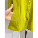 JM Collection Women's Green Faux Suede Snap Shacket Shirt Jacket Size Large Photo 5