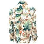 Alfred Dunner Size 12 Yellow Silk Blend Jacket Floral Trim Textured Lining Photo 5