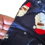 Old Navy  Navy Flannel Santa Novelty Print Long Pajama Drawstring Closure S #2184 Photo 3