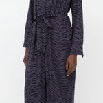 Rails Callan Charcoal Tiger Stripe Print Cropped Wide Leg Jumpsuit Photo 0