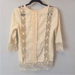 Anthropologie Camellia Lace Blouse. By Gryphon. Small Photo 3