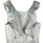 BCBGeneration  | Metallic Silver & Gold Foil Y2K Formal Prom Dress Size 4 S Small Photo 5