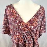 Bobbie & Brooks Bobbie Brooks super soft pink and white paisley print faux wrap dress size 3X Photo 1