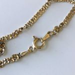 Sterling Silver Gold Tone Twist Chain Necklace, 925 LIRM Photo 4