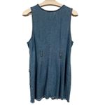 Faded Glory Vintage 90s Y2K  Denim Button Down Dress size 12 Photo 4