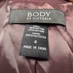 Body by Victoria Womens Tailored Blazer Burgundy Size 4 Quiet Luxury Workwear Red Photo 10