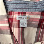 Carhartt Red and White Casual Button Down Shirt Photo 1