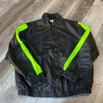 Revamped  Black & Neon Green Women’s Windbreaker Photo 0