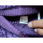 Artisans Fleece Vest Womens XL Purple Plush Sleeveless High Collared Photo 5