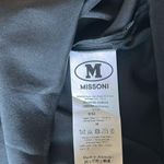 Missoni  Collection Black Silk Long Sleeve Cuffed Blouse Size 40 Photo 6