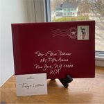 NWOT Delvaux Kiss NY Polo Envelope Clutch LIMITED EDITION Red Photo 1