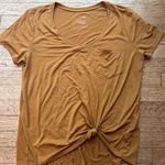 SO  Brown Tie Front Short Sleeve T-Shirt Photo 0