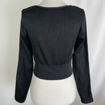 Aerie New Offline Seamless Square Neck Cable Long Sleeve Crop Top Size Large Photo 13