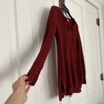 Pink Rose Burgundy Knit Sweater by Size L Photo 1
