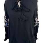 Harper Francesca's  Heritage Peasant Embroidered Blouse Size XS Photo 0