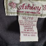 Ashley by 26 International Vintage Ashley Designs Womens Size XL Black Fruit Print Blouse 80s Grannycore Photo 3