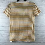 Madewell  NWT Yellow Striped Short Sleeve Tee Shirt Size XS Photo 8