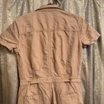 Outerknown S.E.A. Tan Sand Cotton Linen Jumpsuit Short Sleeve Medium Photo 6