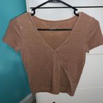 American Eagle Outfitters Tee Brown Size XS Photo 0