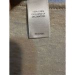 J. Jill M/L Poncho Style Sweater Airy Lagenlook Top 100% Linen Beige Tan Size M Photo 4