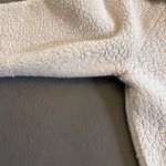 Athleta Tugga Ivory White Sherpa Fleece Full Zip Cropped Jacket XXS Photo 7