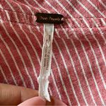 Free People  Get Down Top Red Striped Linen Blend One
Shoulder Blouse Siz… Photo 9