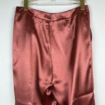 Cinq a Sept Karis Embossed Satin Trousers Pants in Copper Size 8 Pink Photo 5