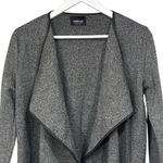 ZARA Knit Gray Black Waterfall Cardigan Size Medium Womens Photo 1
