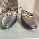 Veronica Beard NEW w/o box  Cassie Sz 8.5Black Leather Loafers with Gold Accent Photo 4