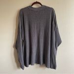 Free People FP Beach Charcoal Oversized Malibu Solid Surf Pullover Sweater Size Large Photo 4