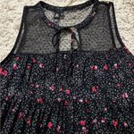 Volcom  Black and Red Floral Sleeveless Top Size M Photo 11