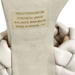 Steve Madden Sandals Size 6 Off White Kenley Slip On Open Toe Woven Heels Photo 8