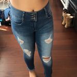 Insider High Rise Distressed Jeans Size 8 Photo 0