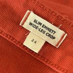 Madewell  Womens Jeans Sz 24 Burnt Orange Wide Leg Crop Photo 6