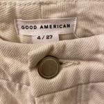 Good American  Cream Cut-Out Jeans size 4 Photo 3
