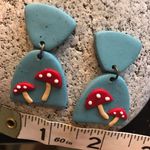 Handmade Polymer Clay Mushroom Earrings  Photo 4